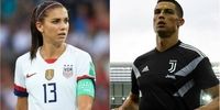 اظهارات تند فوتبالیست زن آمریکایی علیه رونالدو