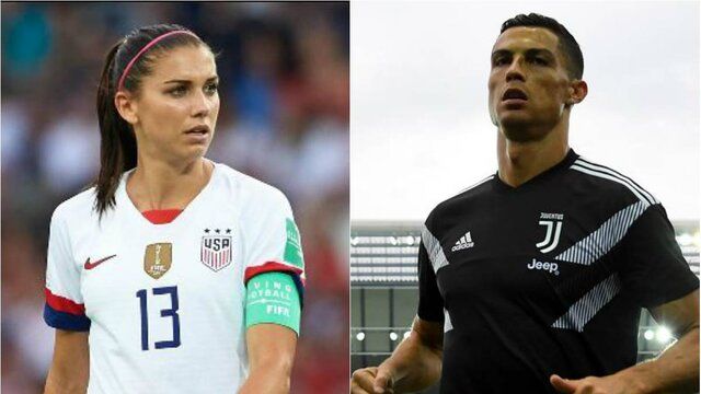 اظهارات تند فوتبالیست زن آمریکایی علیه رونالدو