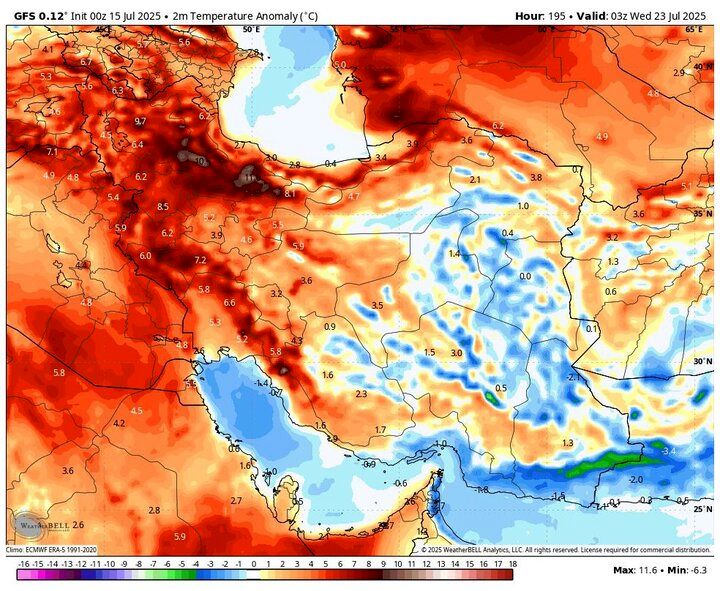 پیش بینی هواشناسی تا جمعه 27 تیرماه / گردوخاک و وزش باد شدید در 15 استان کشور / از باران خبری نیست