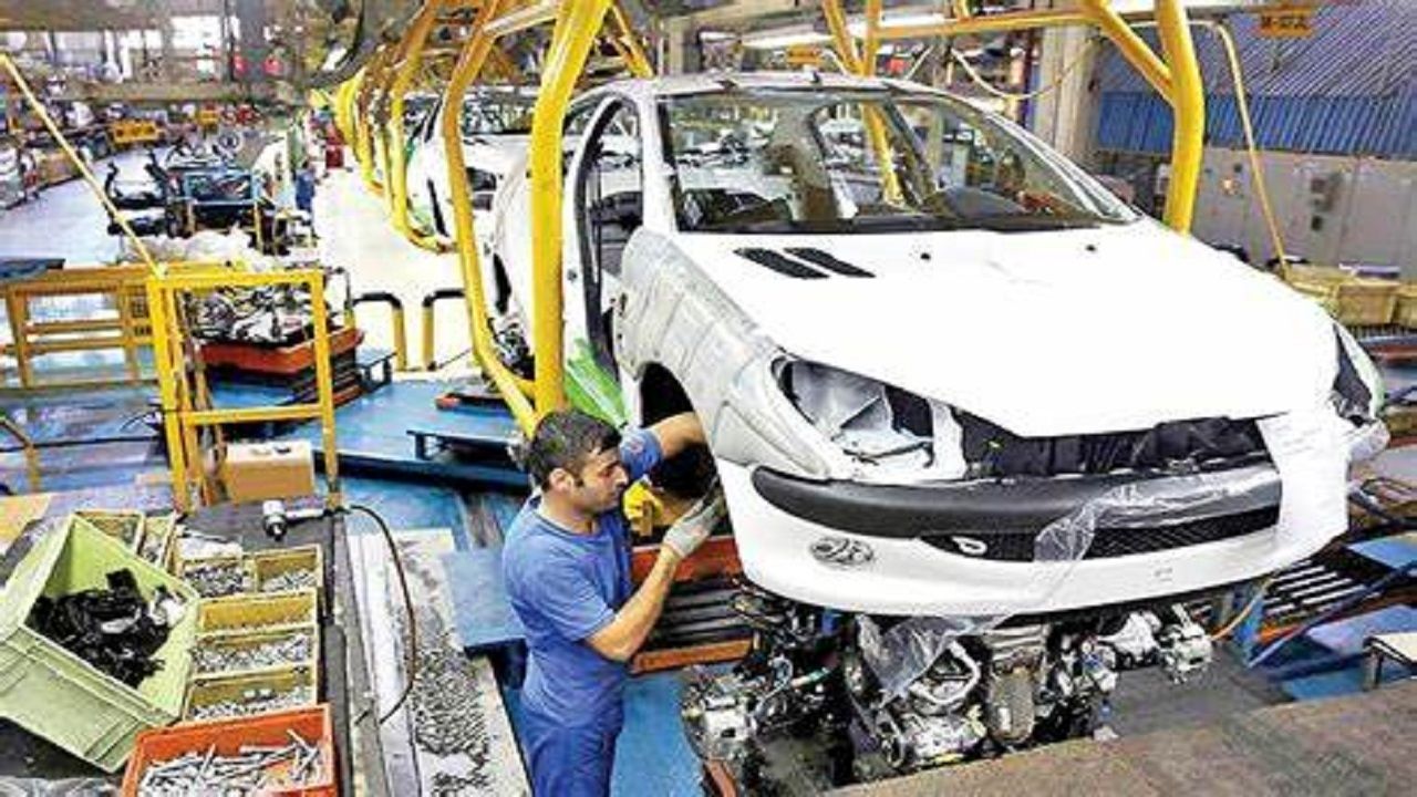 رشد  ۵.۷ تا ۱۴۷.۱ درصدی تولید خودرو  در ایران 