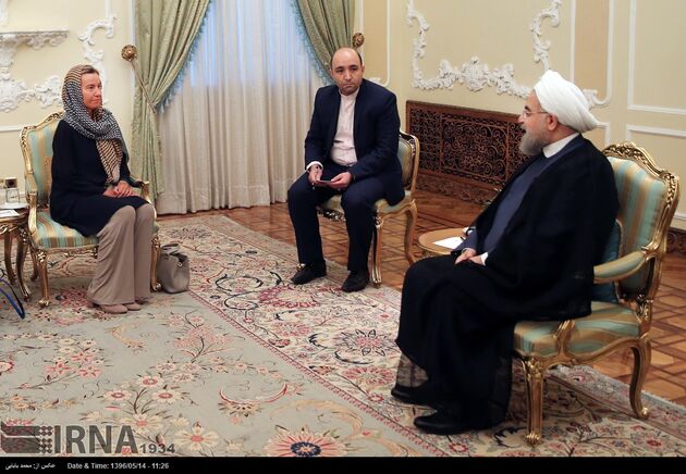 دیدار فدریکا موگرینی با حسن روحانی