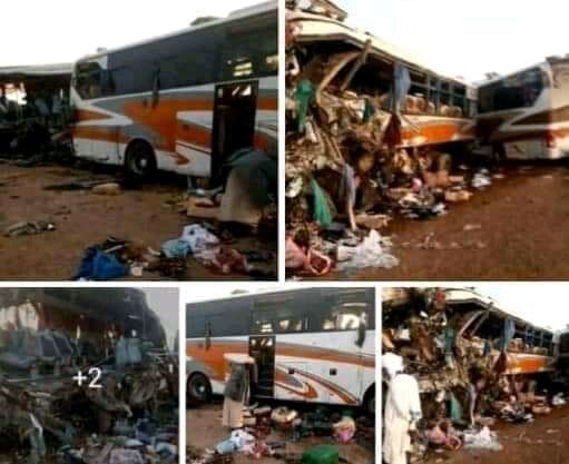 ۳۳ کشته در اثر برخورد وحشتناک ۲ اتوبوس مسافربری