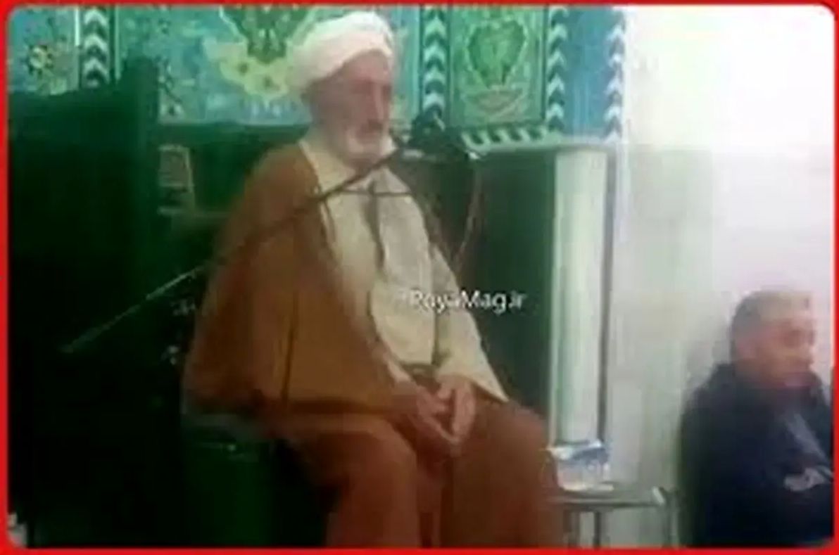 لحظه سکته قلبی یک امام جماعت بر بالای منبر+ فیلم
