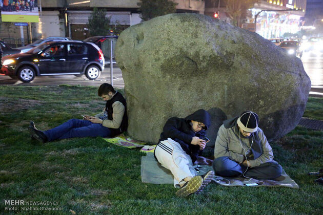 حال و هوای دیشب پس از زلزله تهران