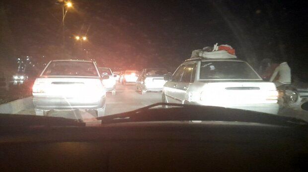 ترافیک سنگین در محورهای مواصلاتی استان تهران
