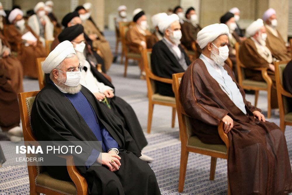 حسن روحانی در دیدار با رهبری + عکس 