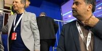 خواننده قدیمی تماشاگر بازی ایران و عراق+عکس 

