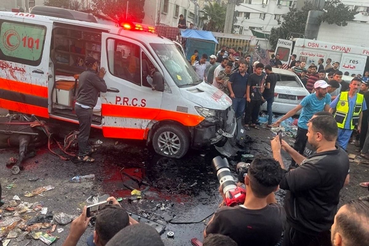 اسرائیل کاروان آمبولانس‌ها در غزه را به آتش کشید/ تکرار تراژدی خونین در فلسطین