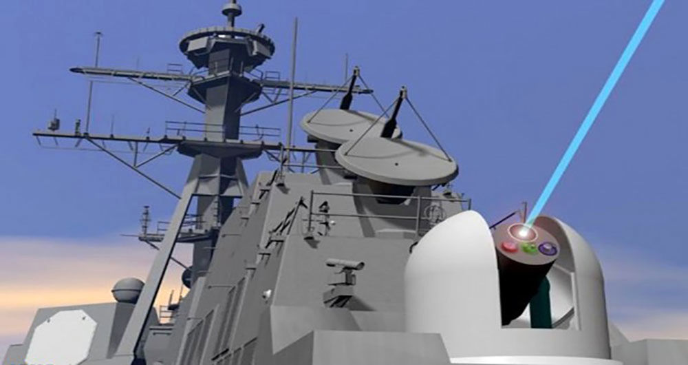 نصب سلاح لیزری جدید روی ناوهای ارتش آمریکا +عکس