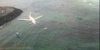 جدید ترین فیلم از سقوط هواپیما به دریا در اندونزی
