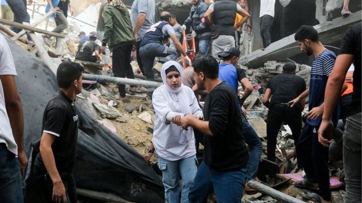 لحظات هولناک بمباران بیمارستان اندونزی غزه+ فیلم
