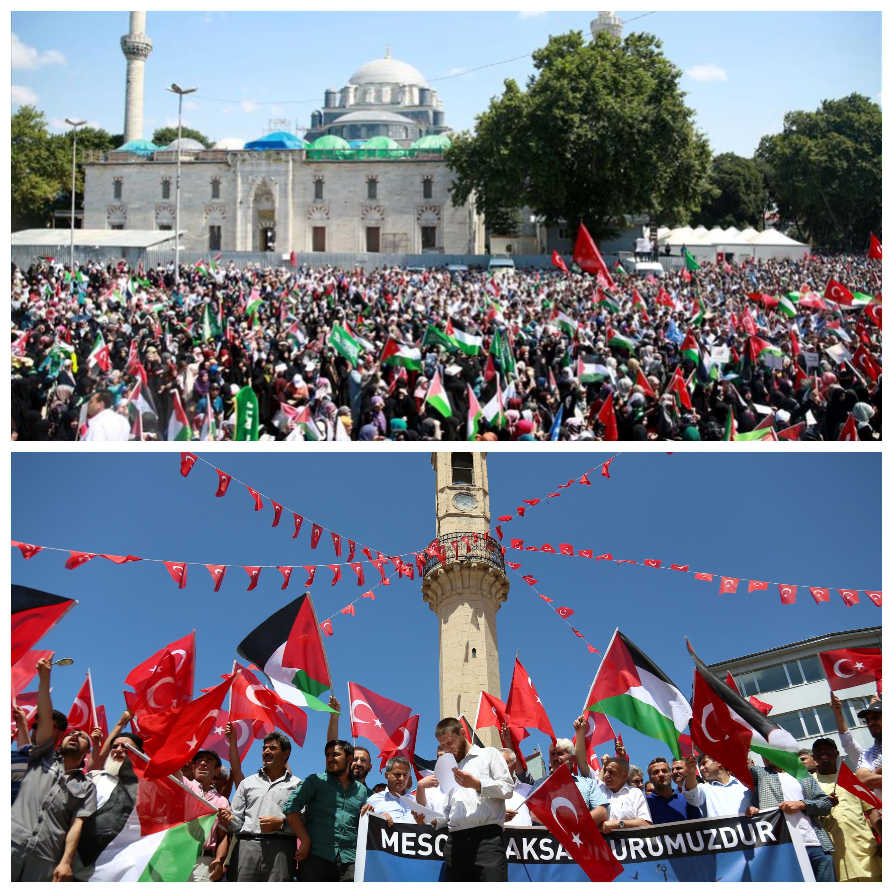 تظاهرات ضد اسرائیلی گسترده در ترکیه!