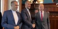دیدار متفاوت لاوروف با امیرعبداللهیان / ظاهرا نمی‌خواستی از ماشین پیاده بشی/امیرعبداللهیان: من منتظر... + فیلم