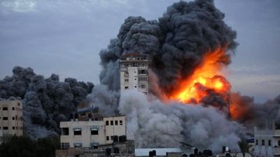 فوری/ انفجار ساختمان‌های مسکونی در شرق غزه + فیلم