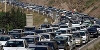ترافیک در محورهای چالوس و هراز سنگین است