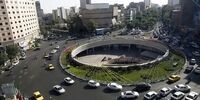 دیوارنگاره میدان ولیعصر طرحی از عزا بر تن کرد+ عکس