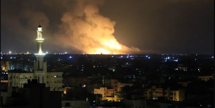 غزه بمباران شد