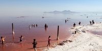 تصاویری هولناک از وضعیت قرمز دریاچه ارومیه 