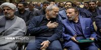 پزشکیان در مراسم ختم برادر مشاورش +عکس