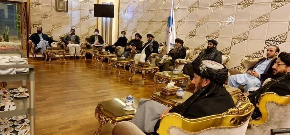 تصاویری از حضور هیات طالبان در تهران به ریاست وزیر خارجه این گروه