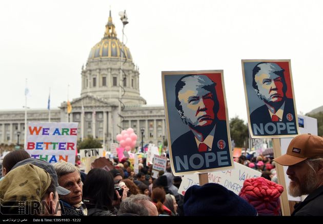 تظاهرات علیه دونالد ترامپ