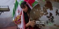 دف‌نوازی دختران افغان در جشن شب یلدای تهران+ تصاویر