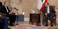 دیدار علی لاریجانی و میشل عون
