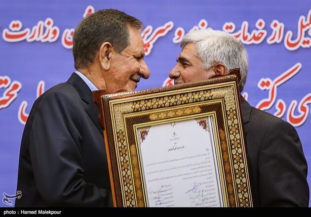مراسم معارفه وزیر علوم با حضور اسحاق جهانگیری