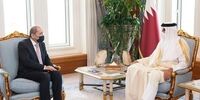 وزیر خارجه اردن با امیر قطر دیدار کرد