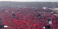سیل جمعیت در استانبول ترکیه برای حمایت از مردم غزه + فیلم