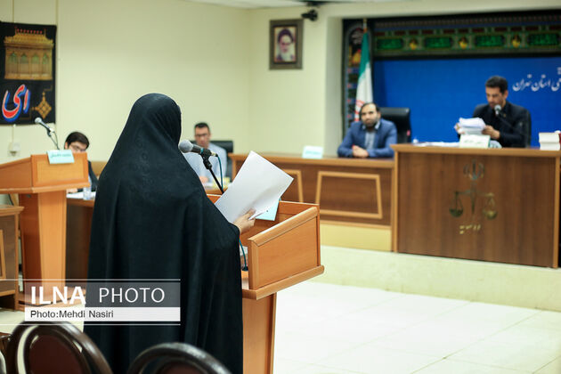 تصاویر نخستین جلسه رسیدگی به پرونده «شبنم نعمت‌زاده»