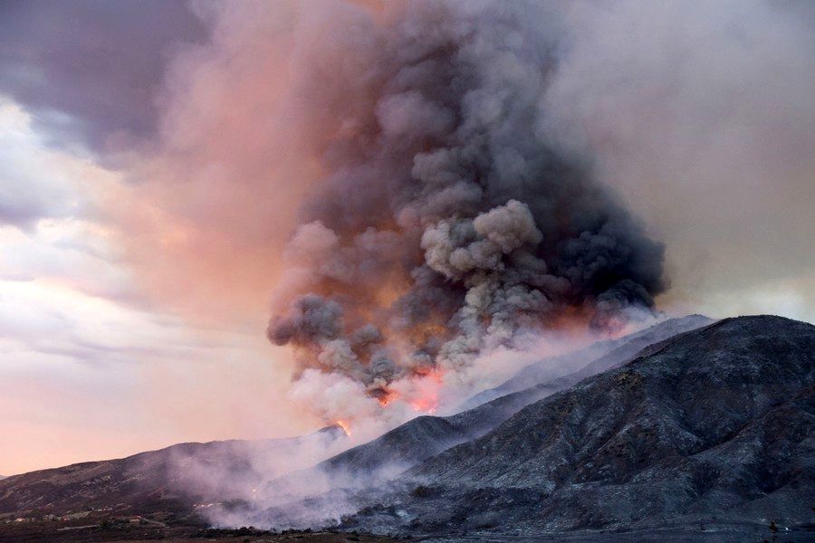 تصاویر| طغیان آتش در غرب آمریکا