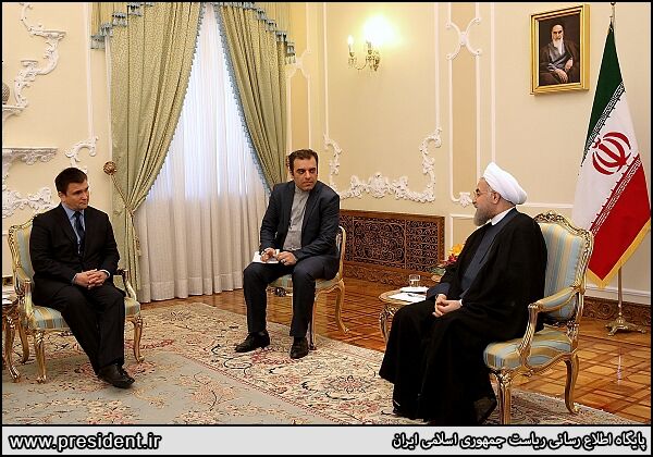 دیدار وزیر خارجه اوکراین با روحانی/ ایران برای امنیت شرق اروپا اهمیت قائل است