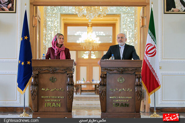 دیدار موگرینی و ظریف در تهران (گزارش تصویری)