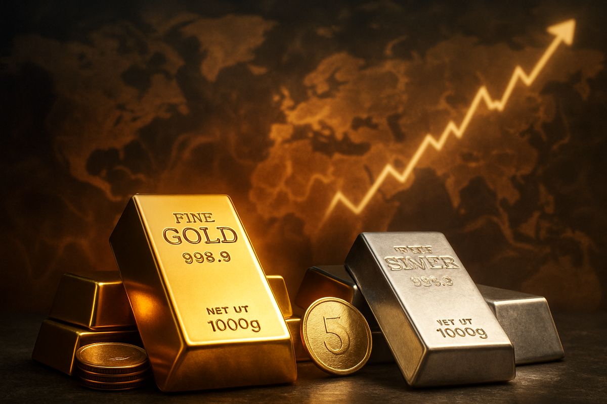 زلزله در بازار فلزات گران‌بها؛ نقره تاریخ‌ساز شد، طلا تا آستانه ۴۳۵۰ دلار پیش رفت
