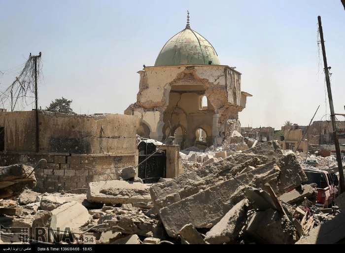 مسجد النوری عراق پس از آزادسازی موصل
