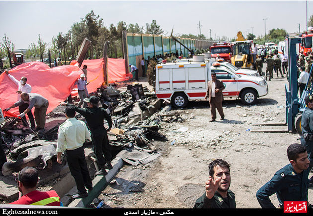 گزارش تصویری سقوط هواپیمای تهران - طبس