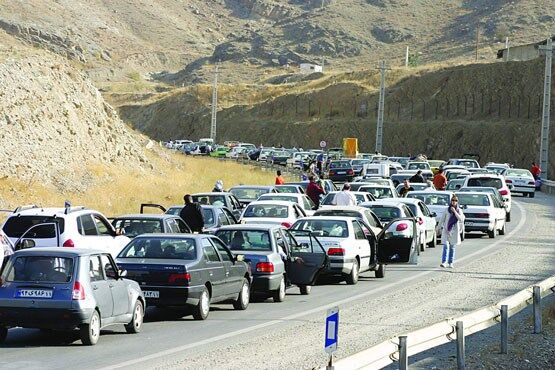 ترافیک وحشتناک در جاده‌ شمال+ فیلم