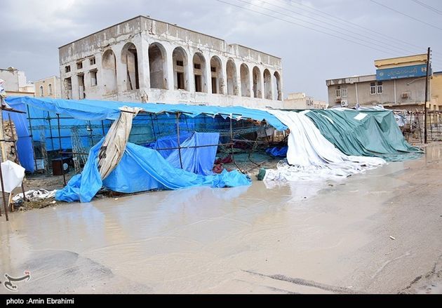 شبه سونامی در بندر دیر