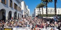 تظاهرات حامیان فلسطین در مراکش/ درخواست مردم برای پایان روابط این کشور با اسرائیل