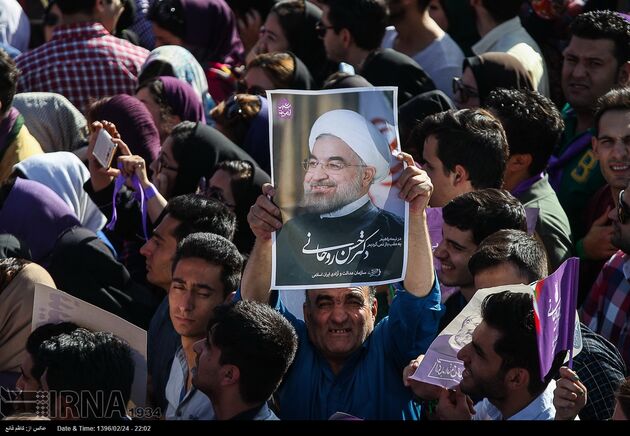 تصاویر سخنرانی حسن روحانی در میدان نقش جهان اصفهان