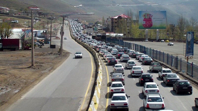 ترافیک سنگین در محورهای شمال کشور