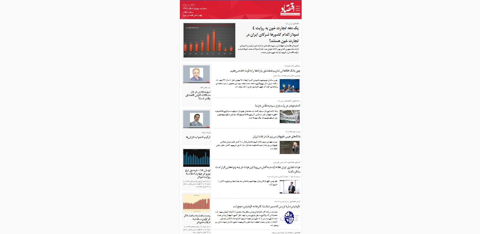 اخبار خاص اقتصادی امروز/تجارت خون و حراج مجتمع‌های مسکونی و اذعان به ادامه هدفمندی / (بولتن تحلیلی اقتصادنیوز؛ سه‌شنبه 4 اسفند)