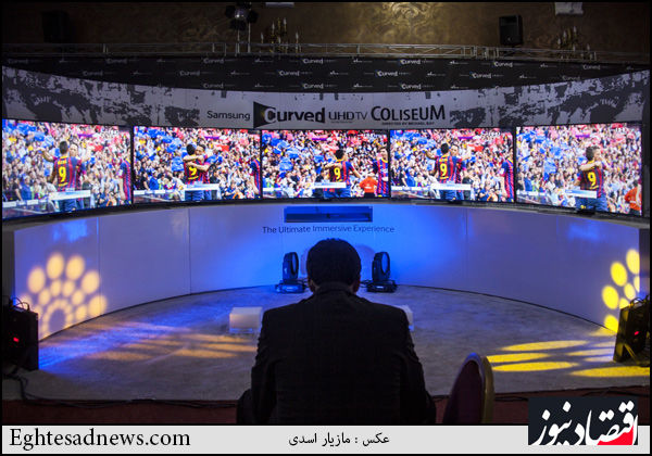 رونمایی از نسل جدید تلویزیون های خمیده در تهران