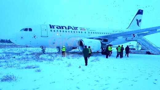 هواپیمای ایرباس ۳۱۹ شرکت هواپیمایی ایران ایر در کرمانشاه دچار حادثه شد + جزئیات