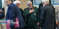 تصاویر| قاآنی، لاریجانی و زینب سلیمانی در گرامیداشت شهدای نیروی قدس 