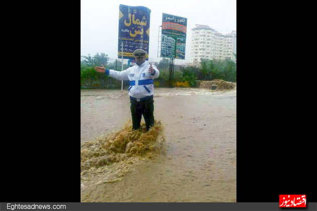 باران سیل‌آسا در مازندران+تصاویر