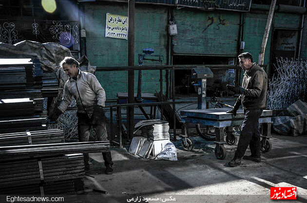 بازار آهن تهران در رکود (گزارش تصویری)