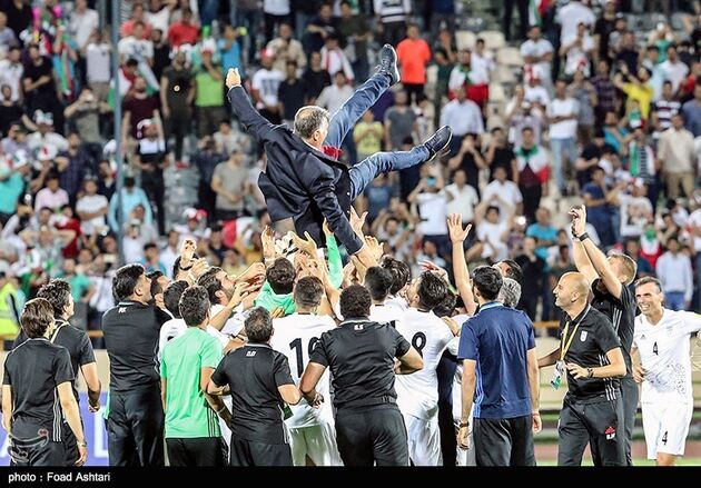 جشن صعود تیم ملی فوتبال به جام جهانی روسیه