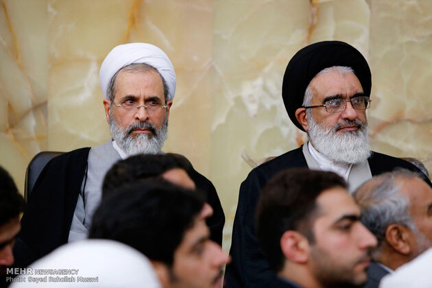 مراسم ترحیم آیت الله هاشمی رفسنجانی در مسجد اعظم قم